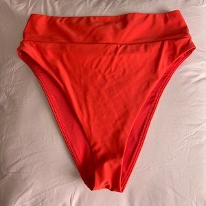 Aerie high cut cheeky bikini bottom to tie dye